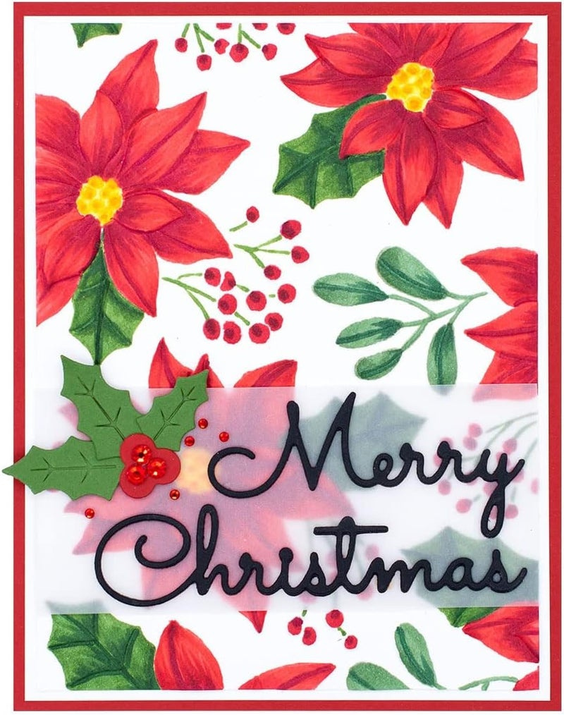 Spellbinders Scenic Poinsettias 3D Embossing Folder - Image 3